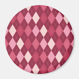 Aimant Motif Jacquard rouge