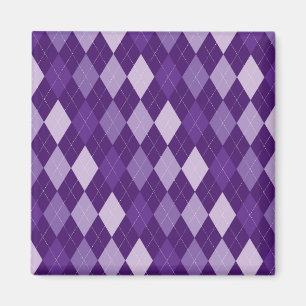 Aimant Motif Jacquard violet