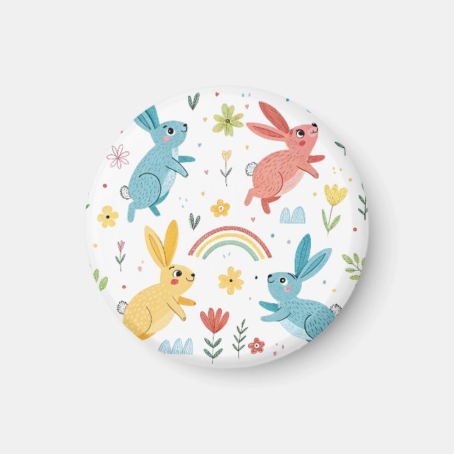 Aimant Motif lapin mou (Devant)