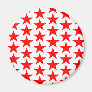 Aimant Motif Little Red Stars