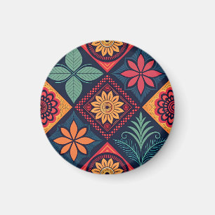 Aimant Motif magique Fleurs
