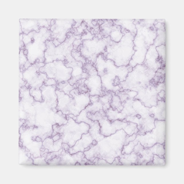 Aimant Motif Marbre Violet (Devant)