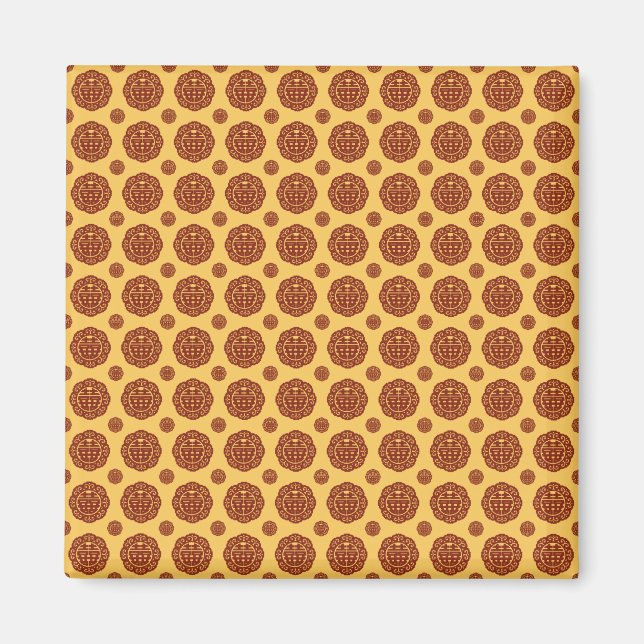 Aimant Motif Mariage chinois Double Xi (Devant)