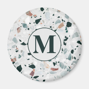 Aimant Motif moderne Abstrait Terrazzo