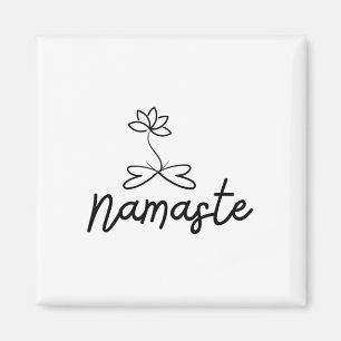 Aimant Motif Namaste Lotus pour la spiritualité de la méd