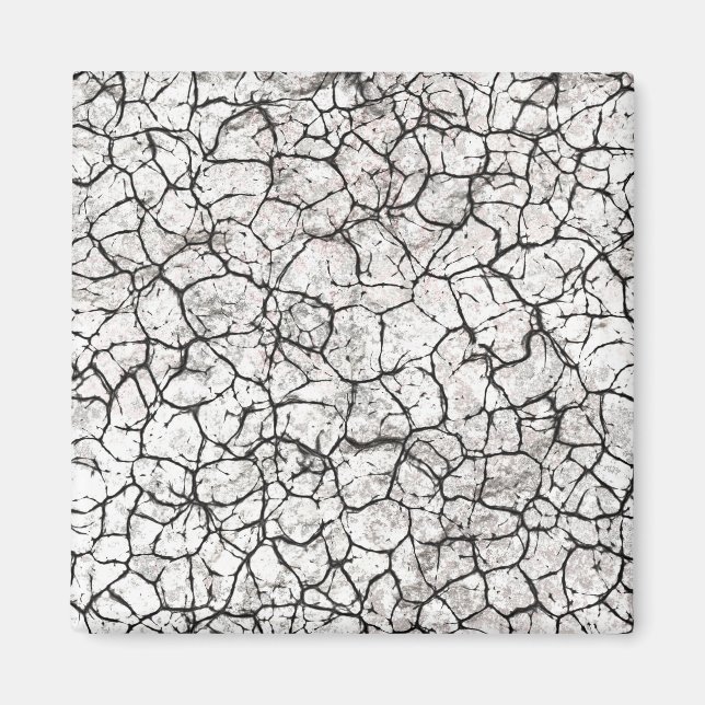 Aimant Motif numérique marbre fissuré (Devant)