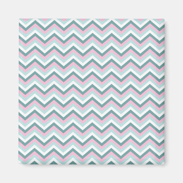 Aimant Motif Ocean Mist Chevron (Devant)