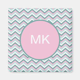 Aimant Motif Ocean Mist Chevron