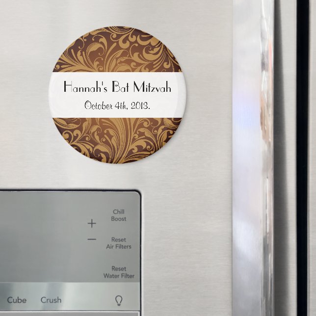 Aimant Motif Paisley, Persian Paisley, Bat mitzvah (In situ (réfrigérateur))