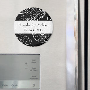 Aimant Motif Paisley, Persian Paisley, Les Deux, Annivers