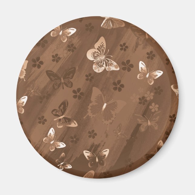 Aimant Motif papillon 15 (Devant)