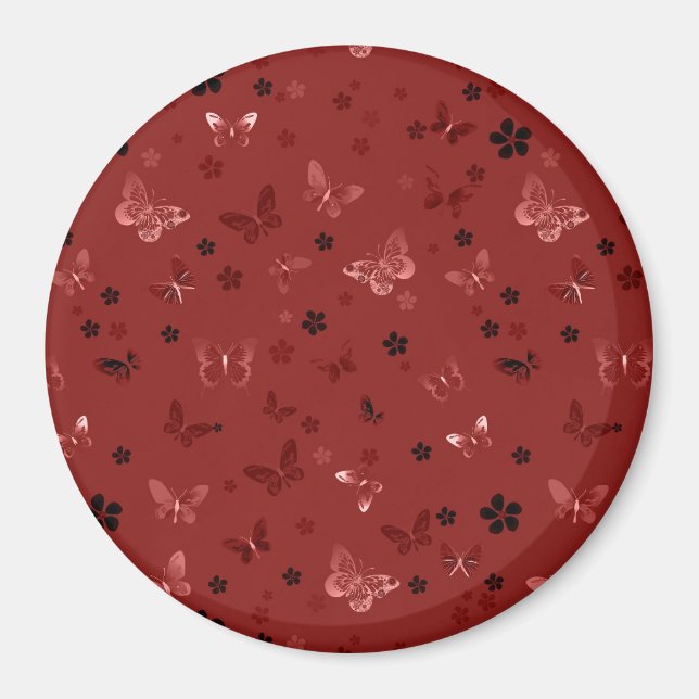 Aimant Motif papillon 6 (Devant)