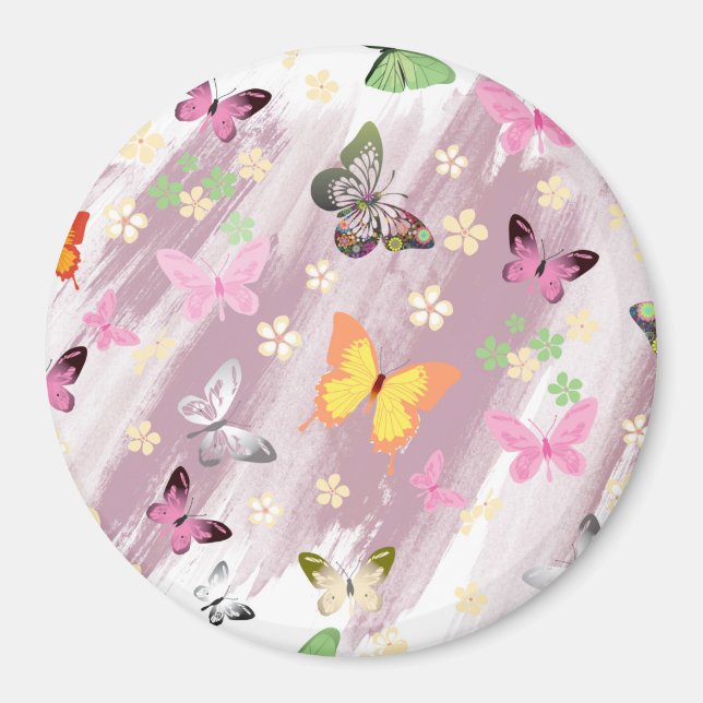 Aimant Motif papillon 7 (Devant)