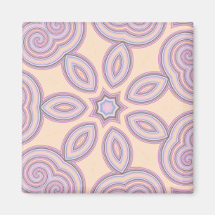 Aimant Motif Pastel Pink & Purple Kaleidoscope