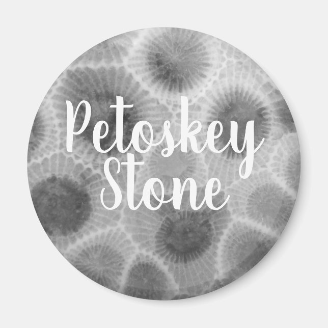 Aimant Motif Petoskey Stone (Devant)