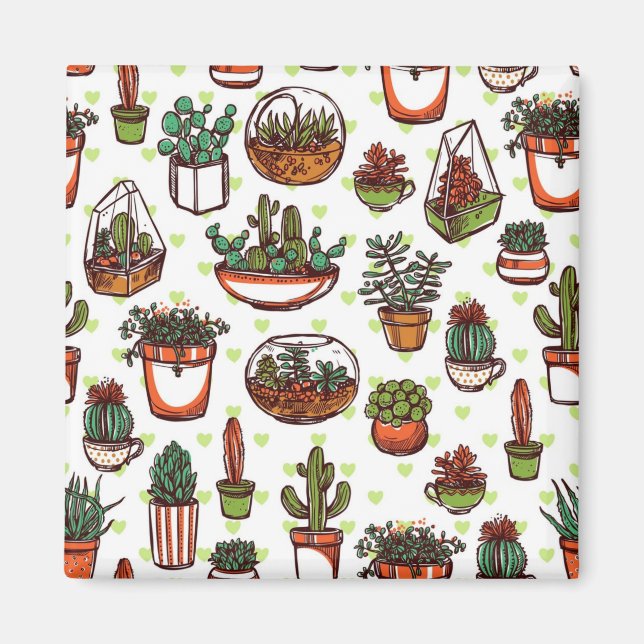 Aimant motif plante (Devant)