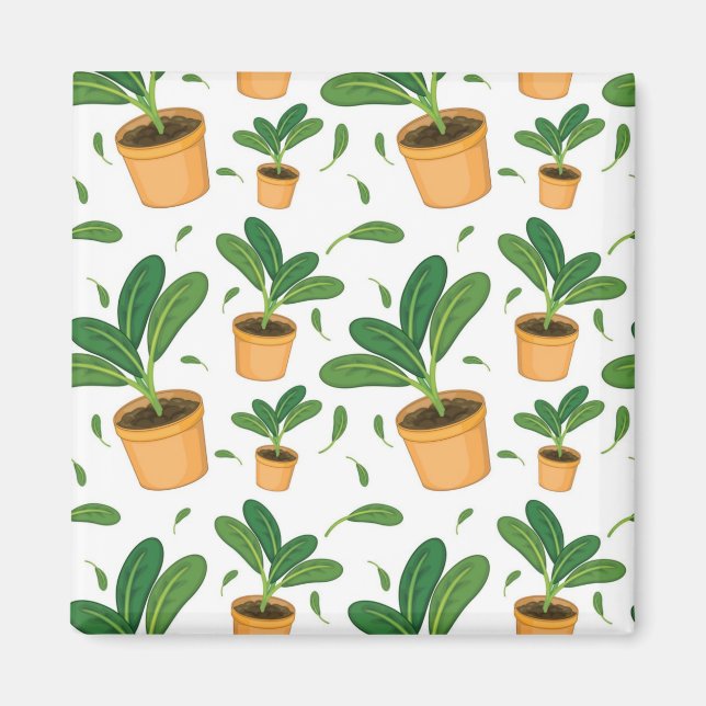 Aimant motif plante (Devant)