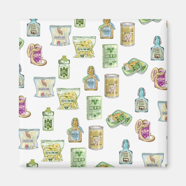 Aimant Motif potion de sorcière double double (Devant)