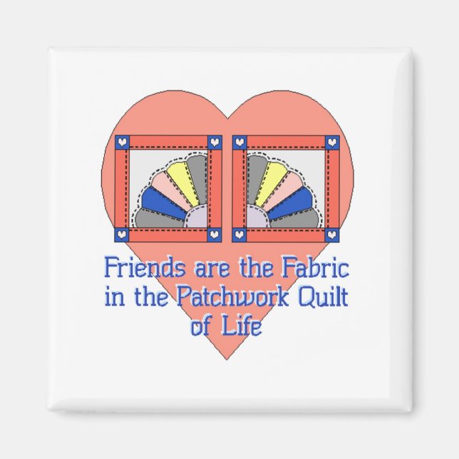 Aimant Motif Quilt Friends (Devant)