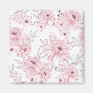Aimant motif rose