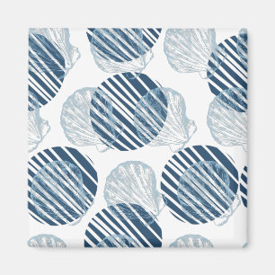 Aimant Motif sans couture aux couleurs tendance avec coqu