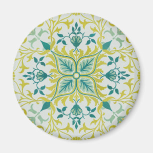 Aimant Motif sans couture de plafond William Morris vert 