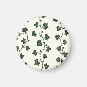 Aimant Motif sans couture de vigne de lierre vert classiq