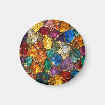 Motif sans couture en mosaïque de cristal coloré d