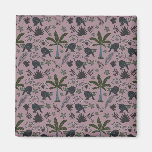 Aimant Motif sans couture Les animaux tropicaux sauts de  (Devant)