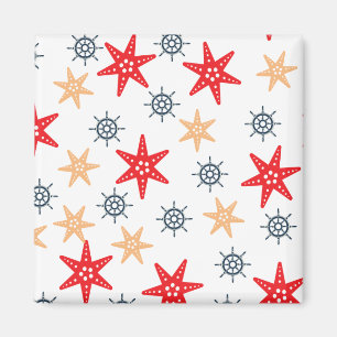 Aimant Motif Seastars et roues orientées