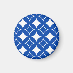 Aimant Motif shippo bleu et blanc