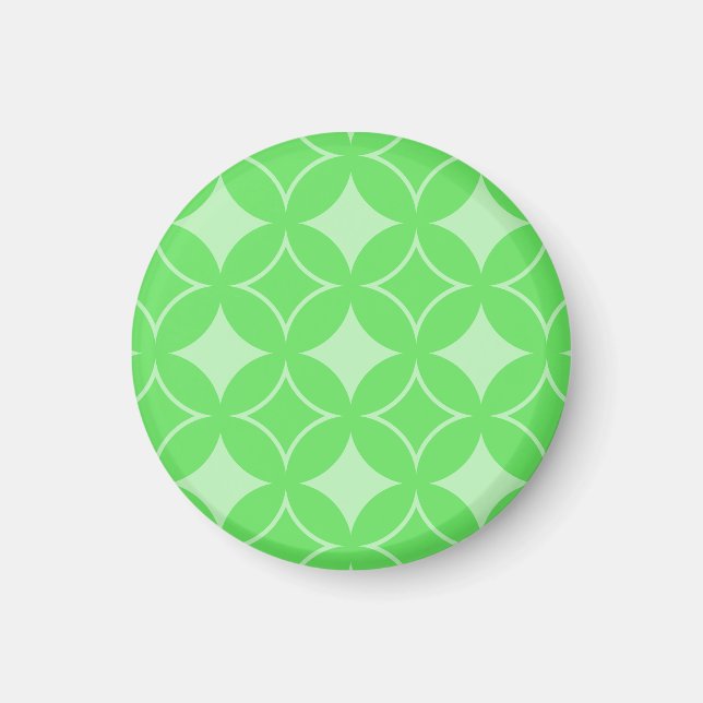 Aimant Motif shippo vert citron (Devant)