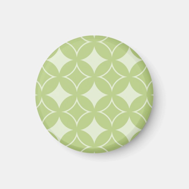Aimant Motif shippo vert olive (Devant)
