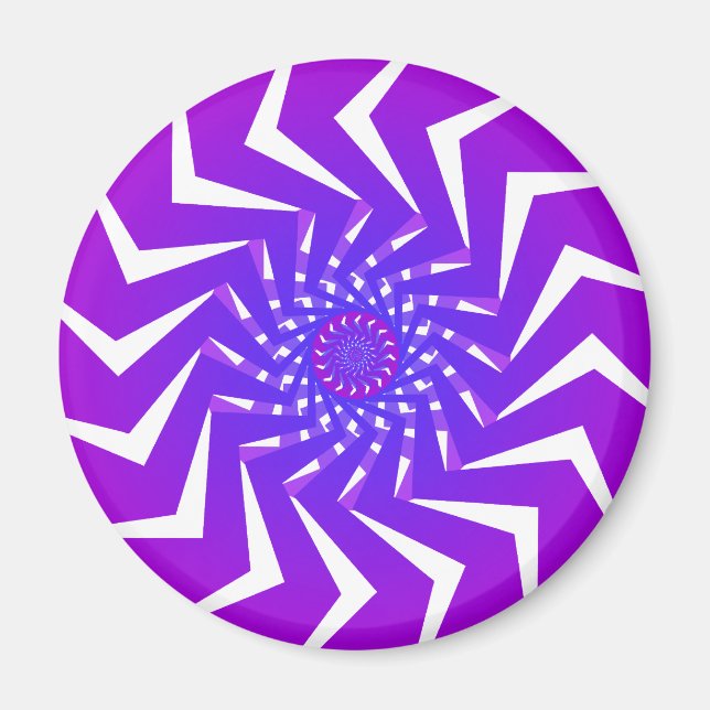 Aimant Motif spirale violette : Vector Art : (Devant)