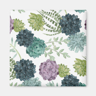 Aimant Motif succulent de collection de bonheur de plante