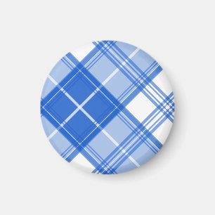 Aimant Motif Tartan Marron Blanc yxm0uat9
