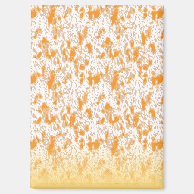 Aimant Motif textile avec orange et gol vibrants (Recto)