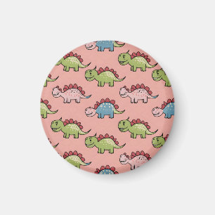 Aimant Motif transparent de dinosaure mignon