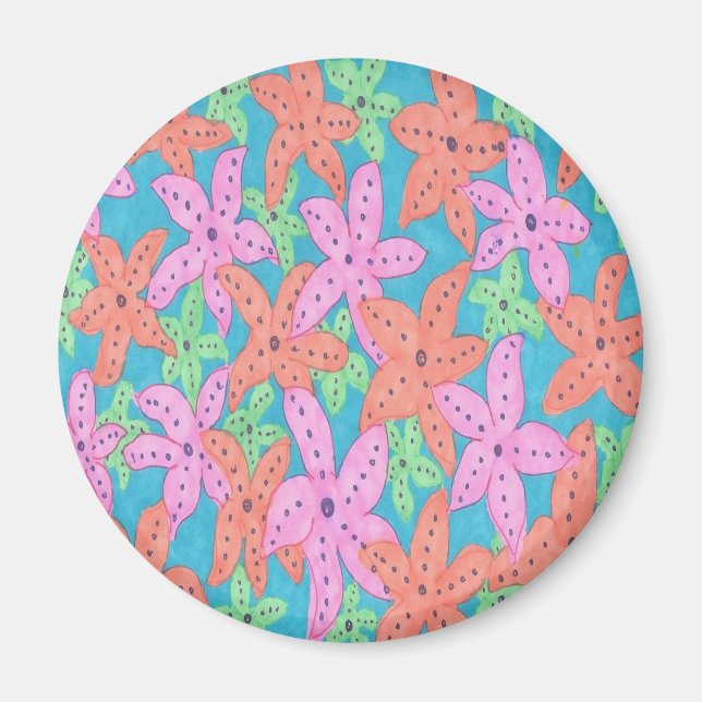 Aimant Motif Tropical Starfish (Devant)