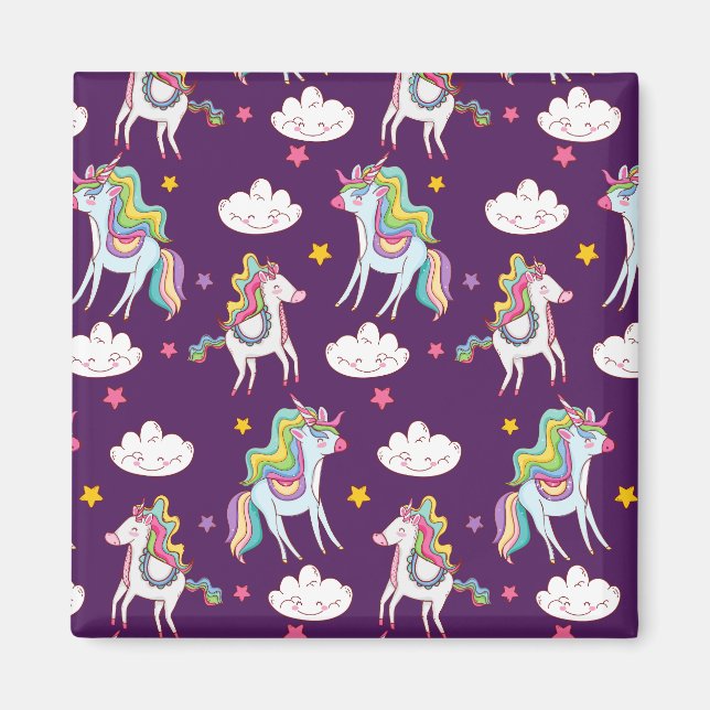 Aimant Motif Unicorn Funny Magic Horse (Devant)