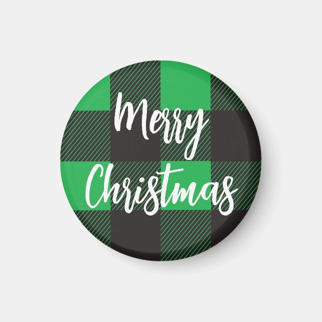 Aimant Motif vert Joyeux Noël (Devant)