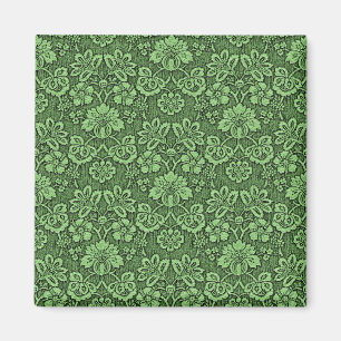 Aimant Motif vintage vert