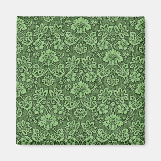 Aimant Motif vintage vert (Devant)