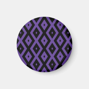 Aimant Motif violet et diamant noir