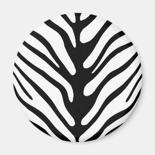 Aimant Motif Zèbre Rayé Rétro