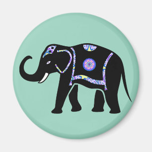 Aimant Motifs décoratifs abstraits d'éléphant animal