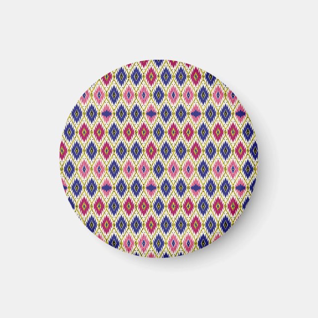 Aimant Motifs géométriques : Illustration textile traditi (Devant)