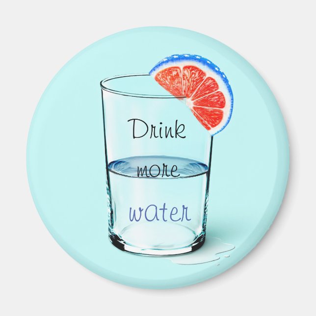 Aimant Motivation / Boire plus d'eau Beverage Caster (Devant)