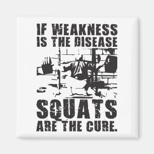 Aimant Motivation De L'Entraînement - Le Squat Est Le Tra