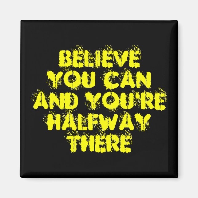 Aimant Motivation inspirante Citations de succès positif (Devant)